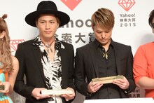 左から登坂広臣、今市隆二。