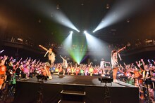 「アップアップガールズ（仮）ライブハウスツアー2015 ハイスパート RAVE FESTIVAL～Zepp Tokyo決戦～」の様子。