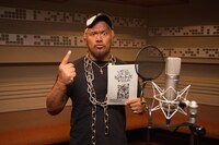 「劇場版 探偵オペラ ミルキィホームズ ～逆襲のミルキィホームズ～」でフェルダーを演じる真壁刀義（新日本プロレスリング）。