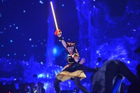 殺陣シーンの様子。