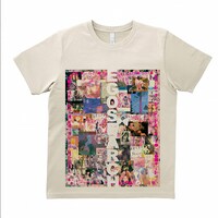 大森靖子「愛してる.com / 劇的JOY！ビフォーアフター」初回限定盤に封入されるTシャツのデザイン（サンド）。