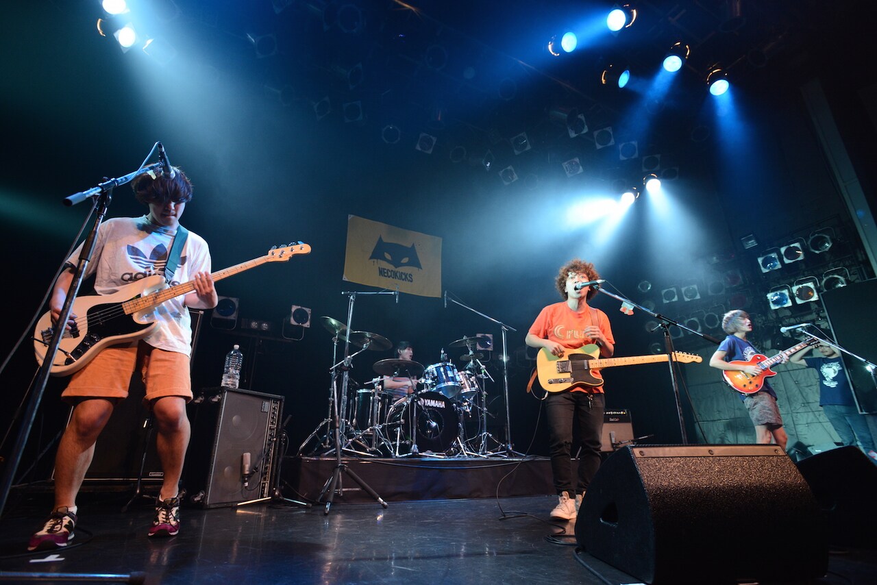 NECOKICKS「世界征服ツアー」東京・TSUTAYA O-WEST公演の様子。（Photo by Sachie Hamaya）