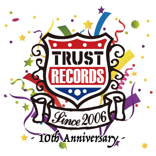 TRUST RECORDS 10th Anniversary ロゴ