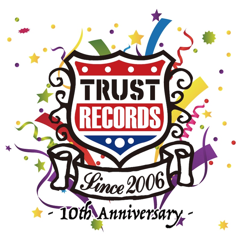 TRUST RECORDS 10th Anniversary ロゴ