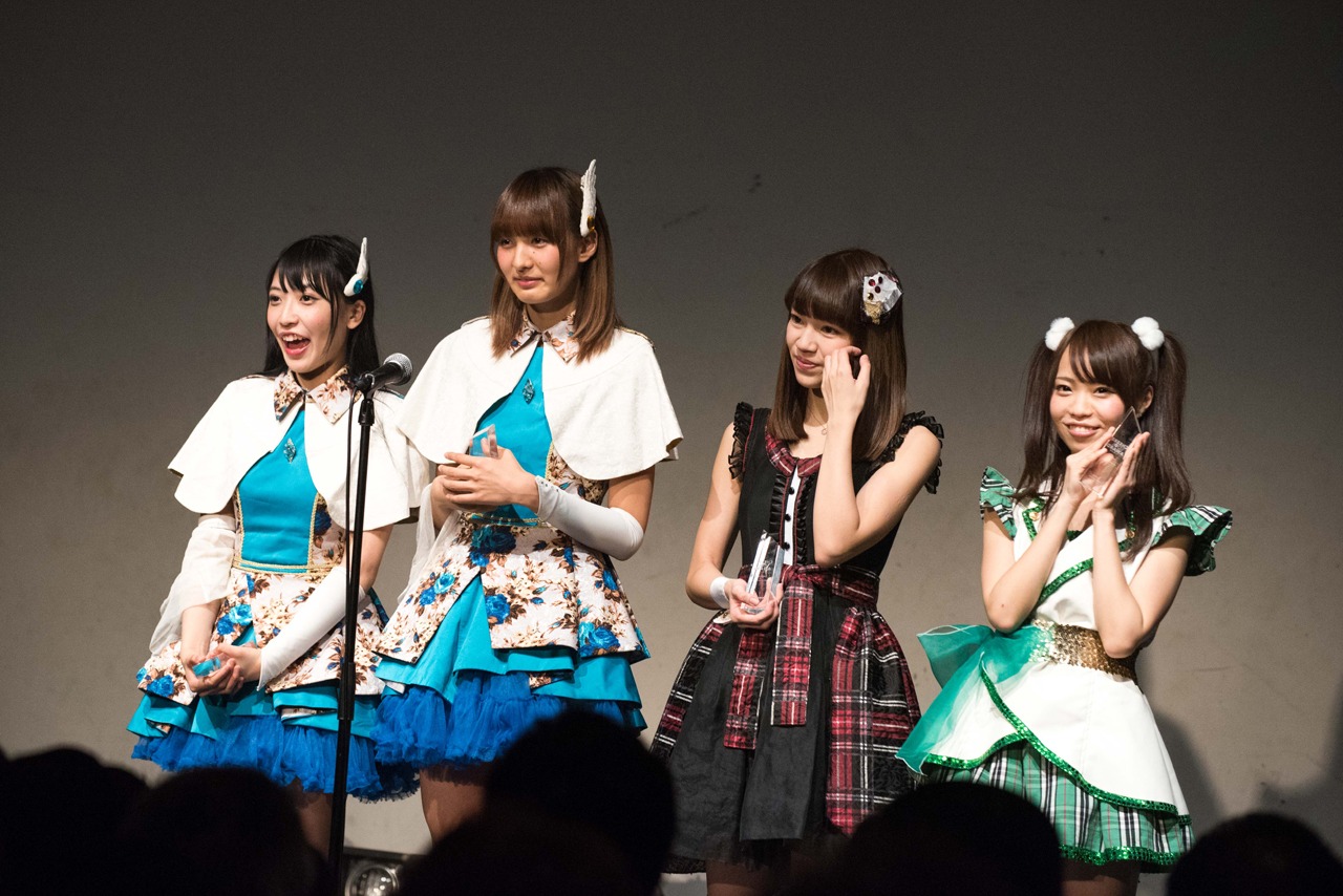 「CHEERZ AWARD for MOST ACTIVE IDOL」表彰式の様子。