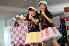 清井咲希と彩木咲良。（撮影：牧野孝彦）