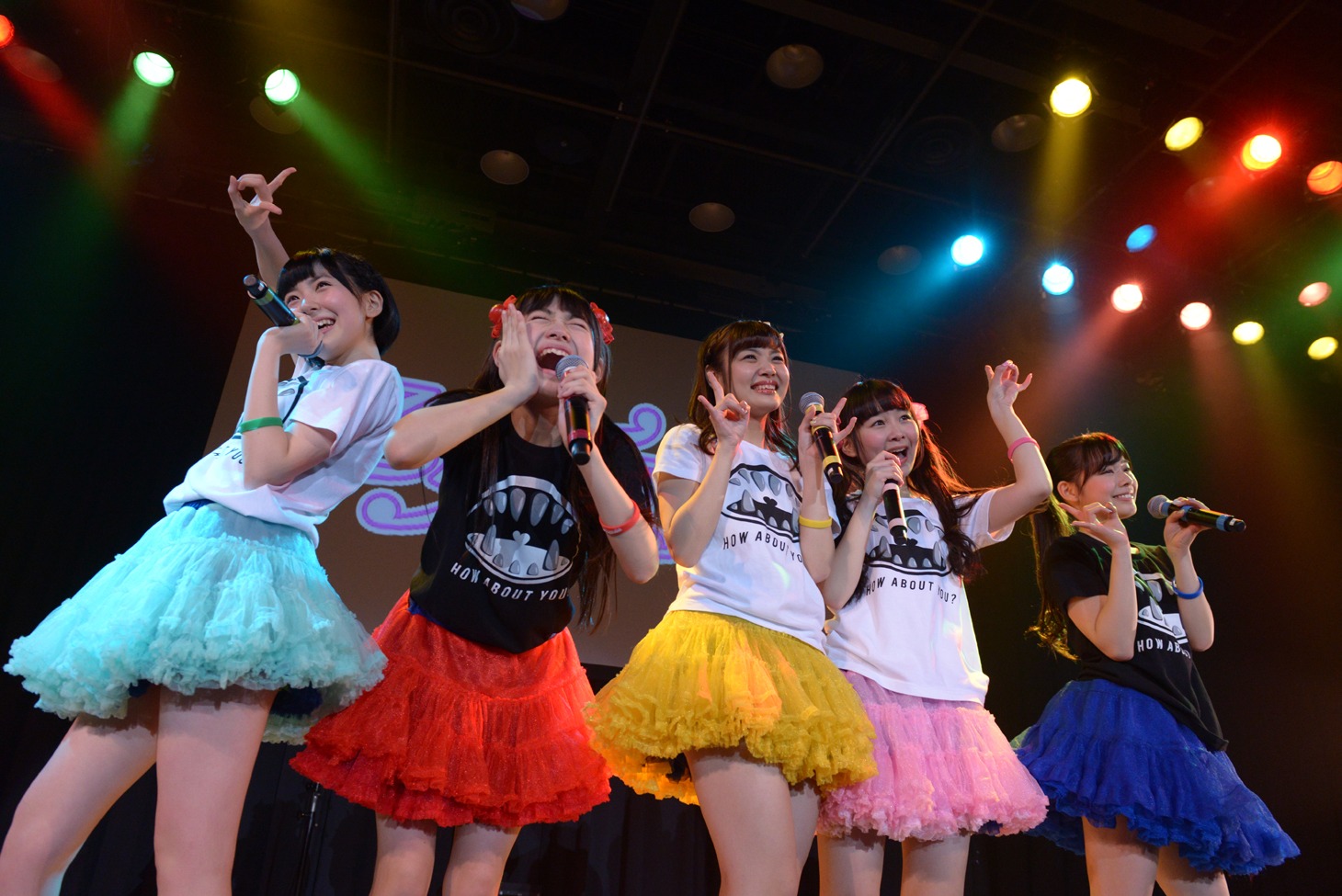「乙女新党ワンマンライブツアー2015～ツチノコ探して東名阪▽～supported by SPINNS」（▽はハートマーク）東京公演の様子。