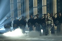 石川さゆりのリハーサルの様子。