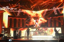 リハーサル中のX JAPAN。