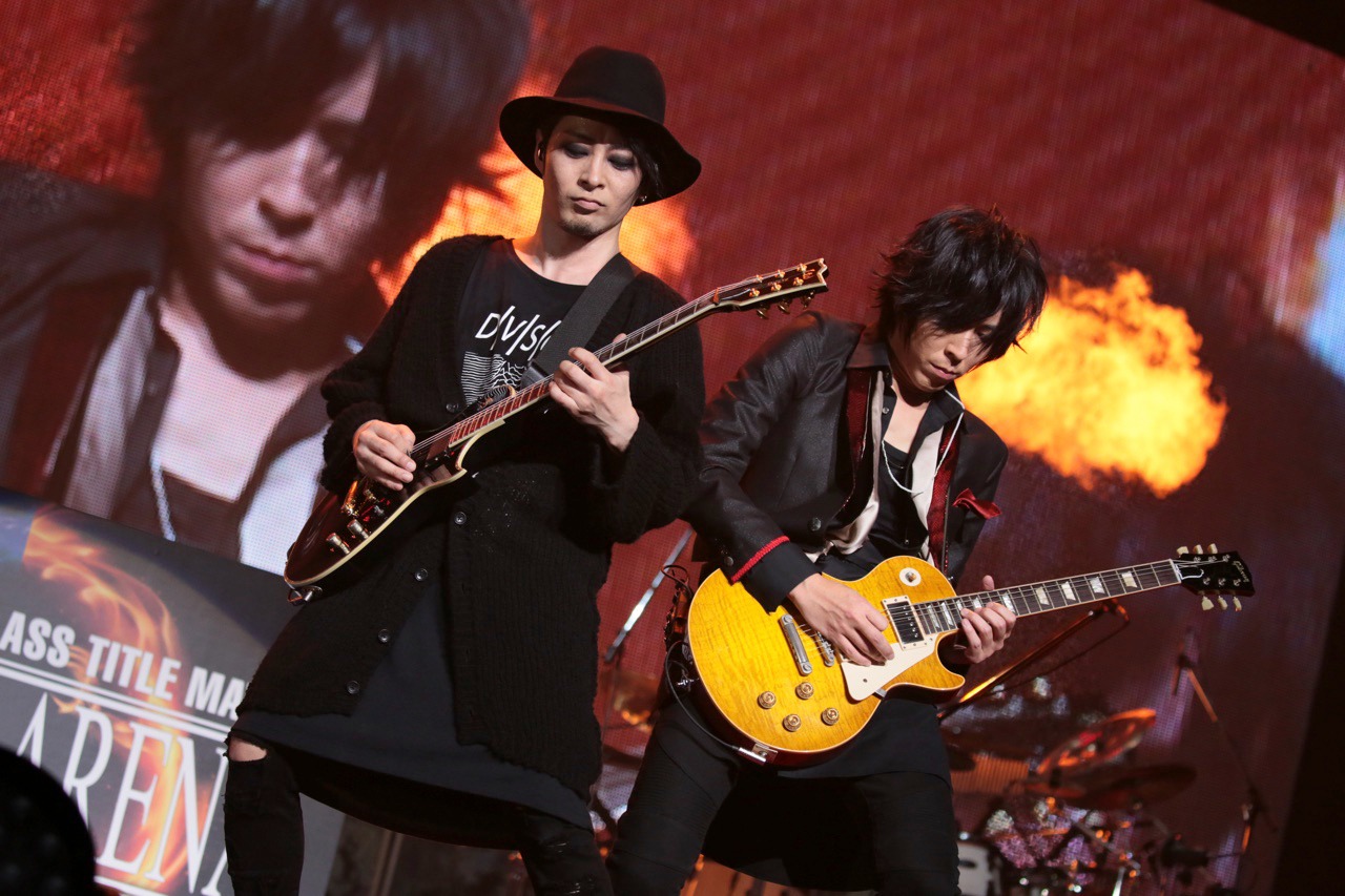 ミヤ（G / MUCC）とShinji（G / シド）。