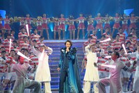 氷川きよしのリハーサルの様子。