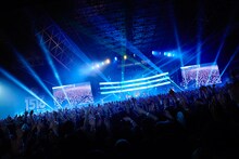 「COUNTDOWN JAPAN 15/16」で「ray」を披露するBUMP OF CHICKEN。（Photo by Yoshiharu Ota）