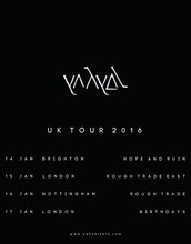 「yahyel UK TOUR 2016」フライヤー
