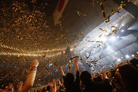 Fear, and Loathing in Las Vegas「"Feeling of Unity" Release Tour FINAL ONE MAN SHOW@Budokan」の様子。（撮影：小野雄司）