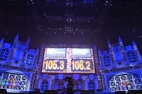 チームしゃちほこ VS ももいろクローバーZの結果発表の様子。