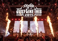 1月13日にリリースされたライブDVD「JUST LIKE THIS 2015」通常盤ジャケット。