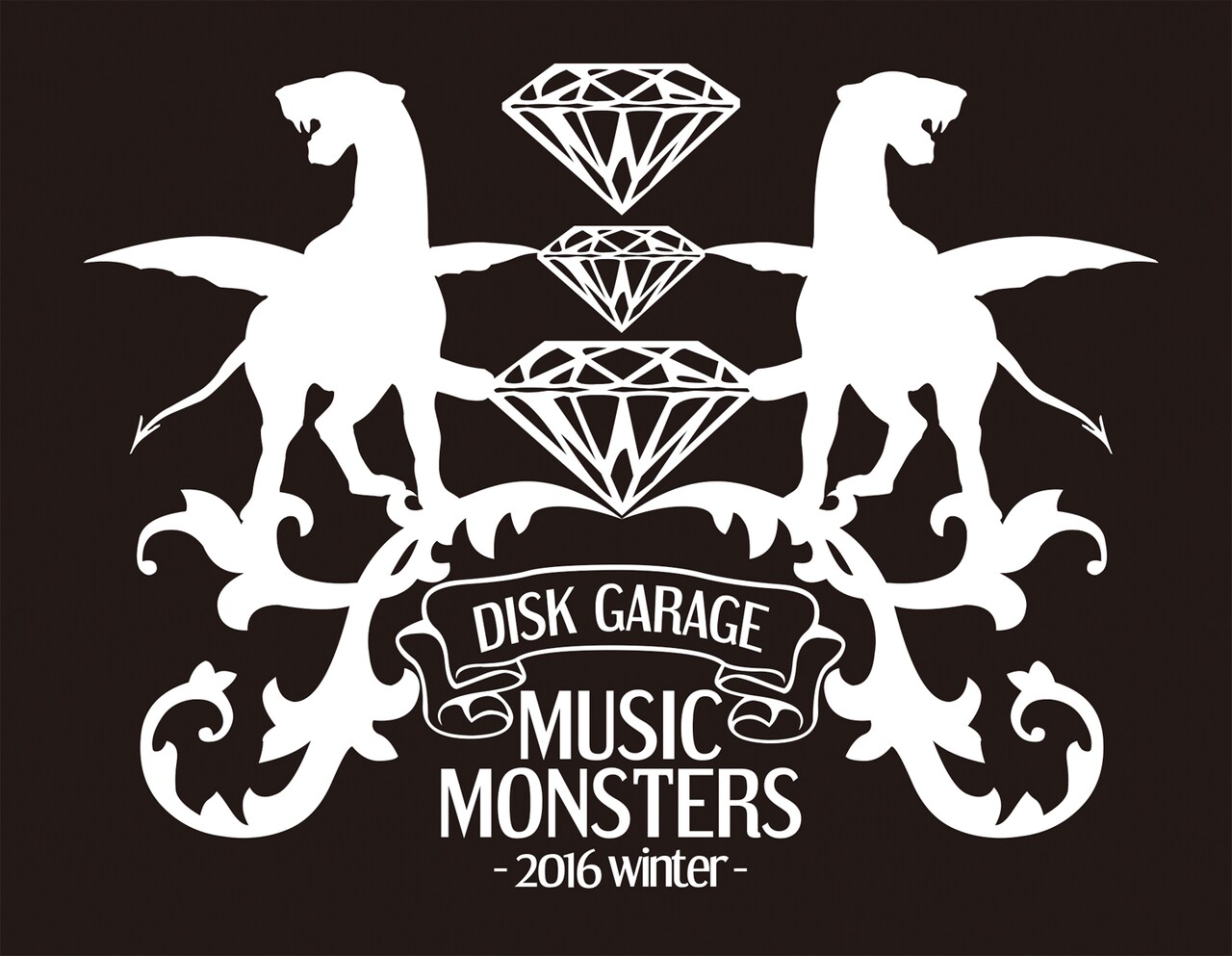「DISK GARAGE MUSIC MONSTERS -2016 winter-」ロゴ