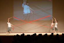 さくら学院「新体操の授業」1時限目の様子。