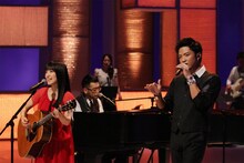 左からmiwa、槇原敬之、数原龍友。(c)フジテレビ