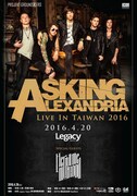 Asking Alexandria台湾公演フライヤー