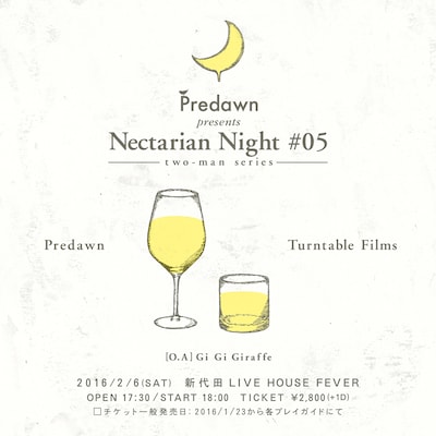 「Nectarian Night #05［two-man series］」告知ビジュアル