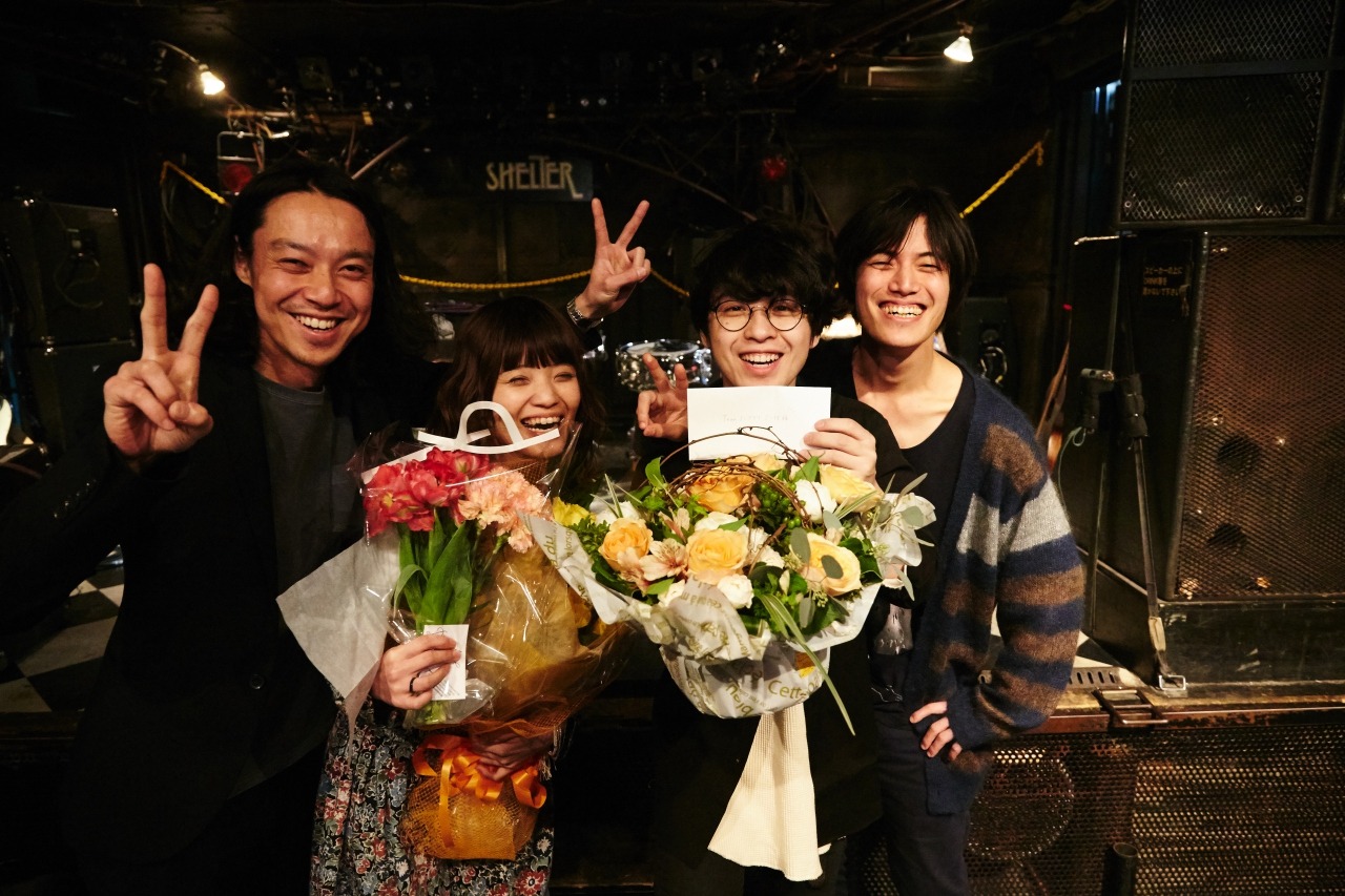 ノンブラリ「HOMETOWN Release Tour Final "OKAERI"」東京・下北沢SHELTER公演の様子。（撮影：森昭人）