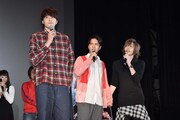「薄桜鬼 SSL ～sweet school life～ THE MOVIE」完成披露イベントの様子。