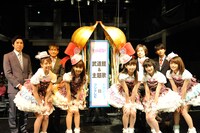 ドラマ「武道館」の舞台挨拶の様子。