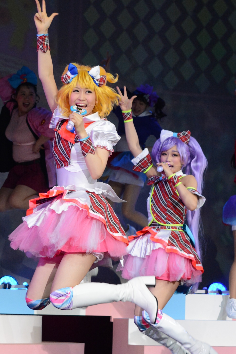 「ライブミュージカル『プリパラ』み～んなにとどけ！プリズム☆ボイス」ゲネプロの様子。