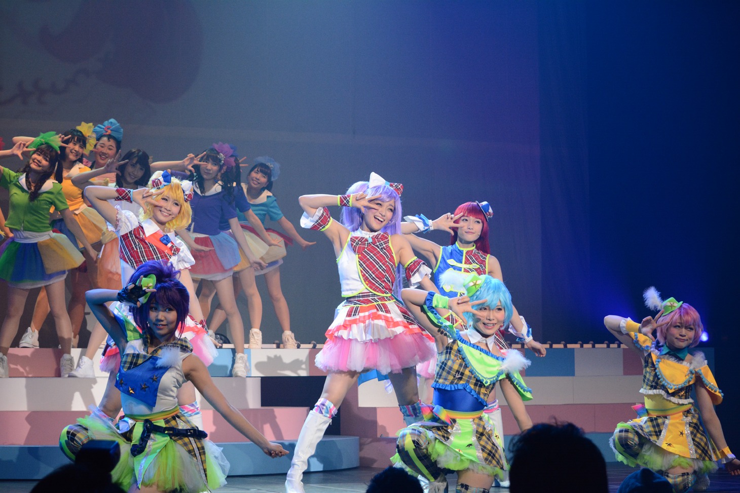 「ライブミュージカル『プリパラ』み～んなにとどけ！プリズム☆ボイス」ゲネプロの様子。