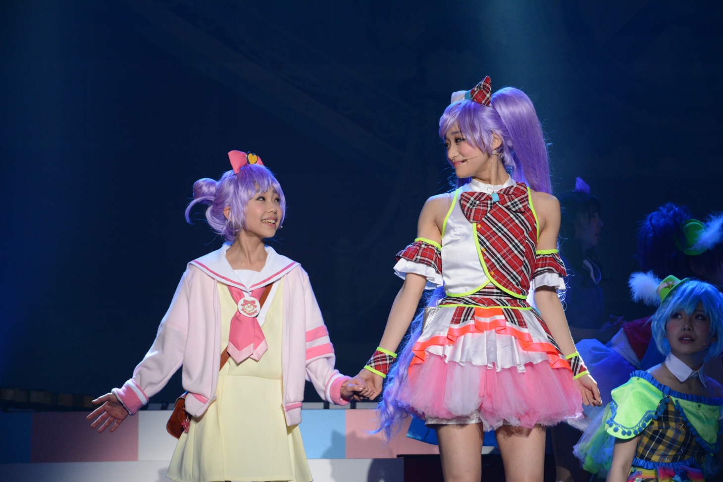 「ライブミュージカル『プリパラ』み～んなにとどけ！プリズム☆ボイス」ゲネプロの様子。
