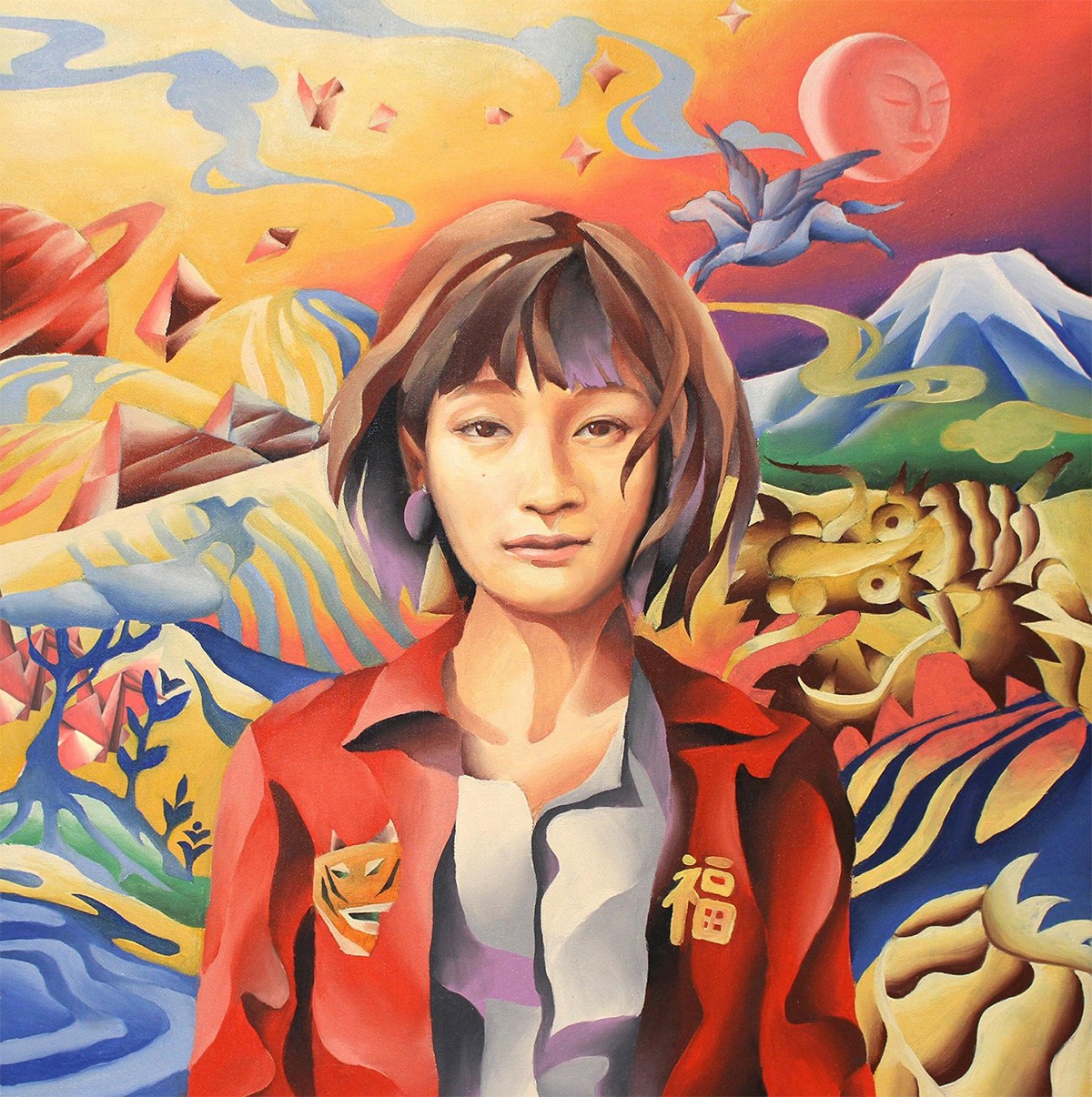 上岡拓也が描いた水曜日のカンパネラ「ジパング」のジャケット。