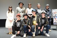 映画「イカれてイル？」初日舞台挨拶の様子。