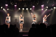 AKIBAカルチャーズ劇場での帰宅困難者対策訓練に参加したアップアップガールズ（仮）。