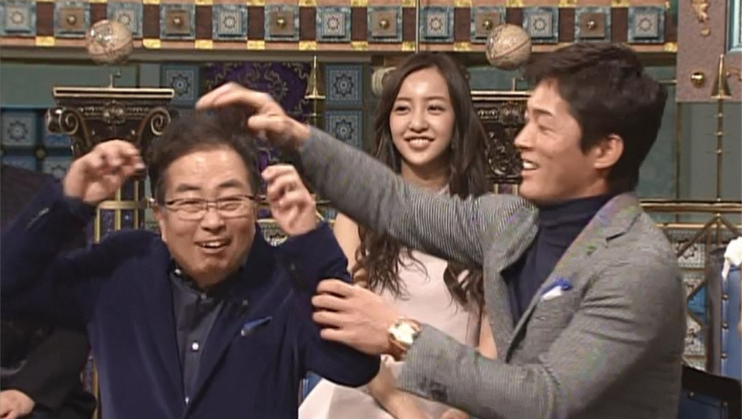 大和田獏と長嶋一茂。(c)日本テレビ