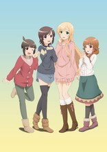 テレビアニメ「普通の女子校生が【ろこどる】やってみた。」キービジュアル (c) 小杉光太郎・一迅社 / 流川市ふるさと振興課