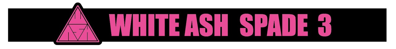 WHITE ASH「SPADE 3」のHMV限定特典ラバーバンドのデザイン。