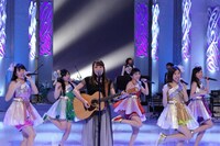 2月20日放送の「MUSIC FAIR」より、矢井田瞳とももいろクローバーZ。(c)フジテレビ