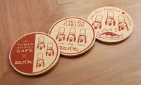 3枚セットのミニパティ×TOWER RECORDS CAFEコルクコースター。