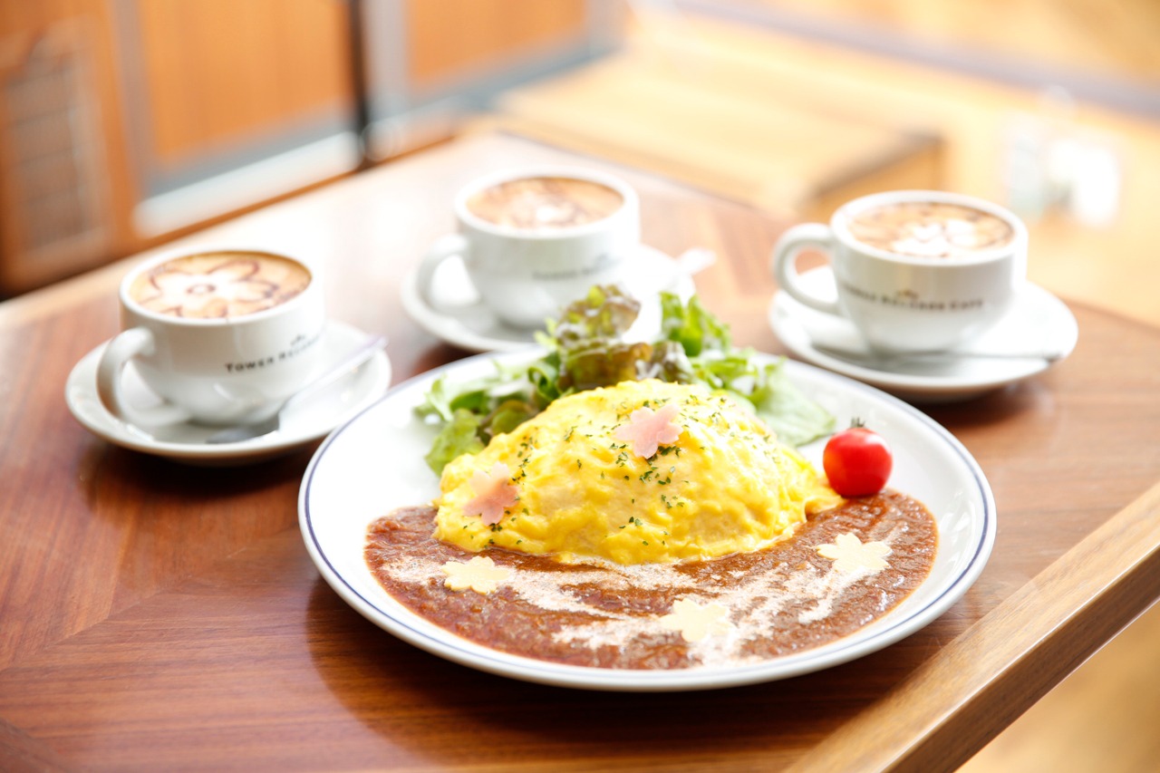 ジャカパラ ふわトロ Goo Goo ▽ オムライス with さくら＊ミニパティ♪ラテ☆