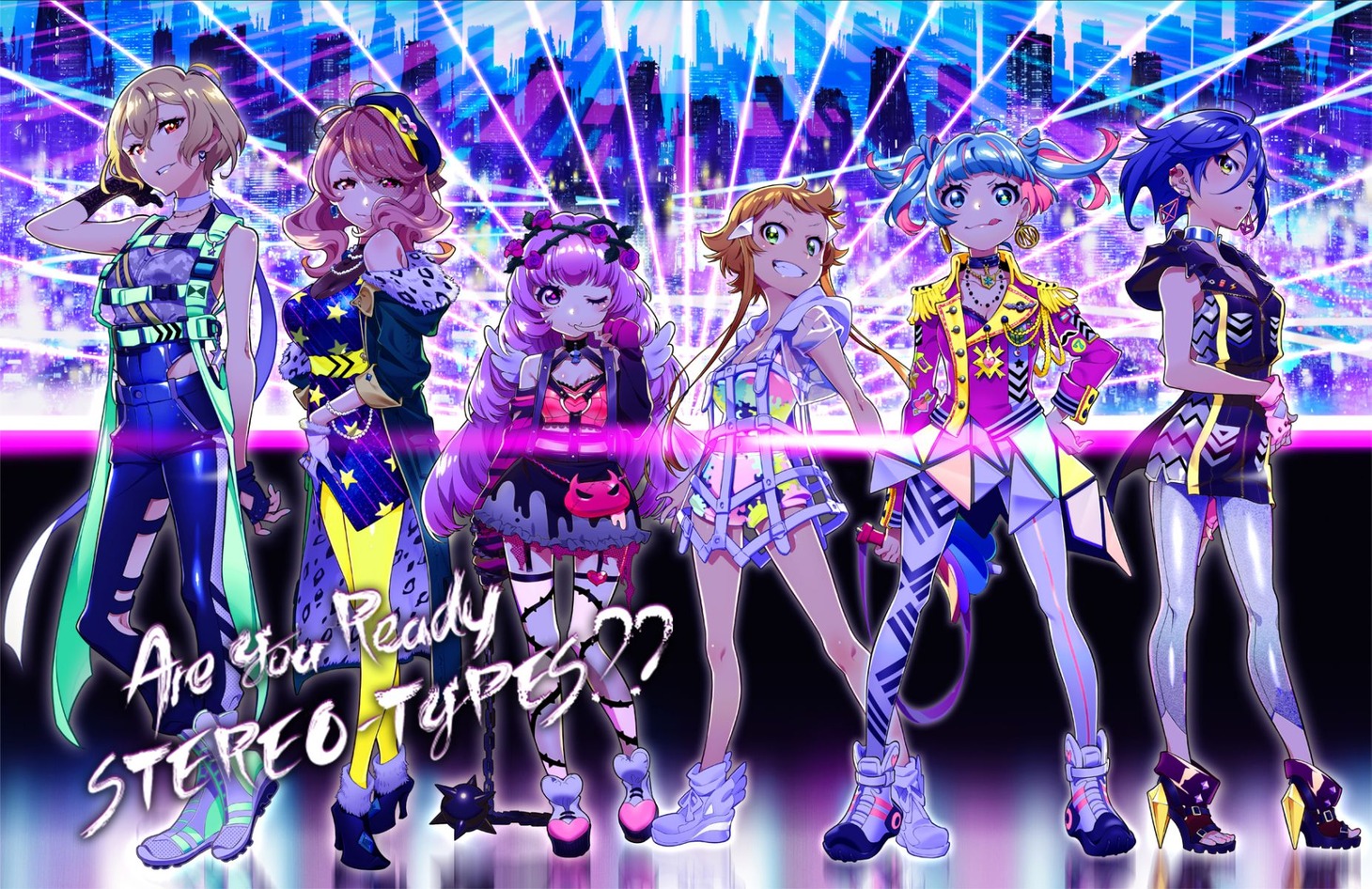 「Tokyo 7th シスターズ」に登場するアイドルグループ・セブンスシスターズビジュアル
