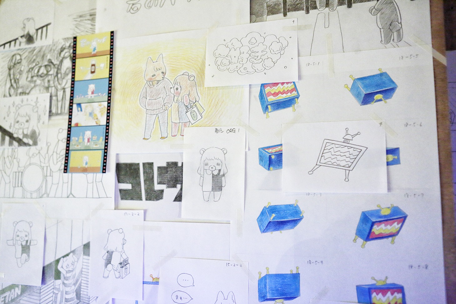 場内で展開されていた「れ子展」の様子。（撮影：小坂茂雄）