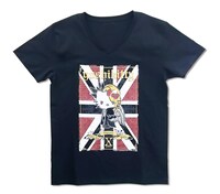 「yoshikitty」VネックTシャツ