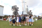 ヒューストン観光を楽しむモーニング娘。'16。（写真提供：アップフロント）