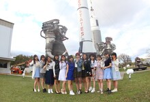 ヒューストン観光を楽しむモーニング娘。'16。（写真提供：アップフロント）