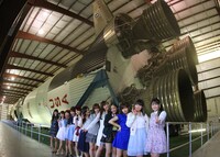 ヒューストン観光を楽しむモーニング娘。'16。（写真提供：アップフロント）