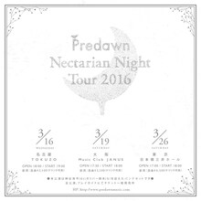 Predawn「Nectarian Night Tour 2016」フライヤー