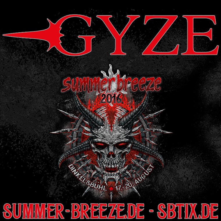 GYZE「SUMMER BREEZE Open Air 2016」出演告知ビジュアル