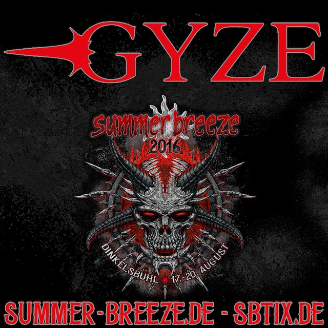 GYZE「SUMMER BREEZE Open Air 2016」出演告知ビジュアル