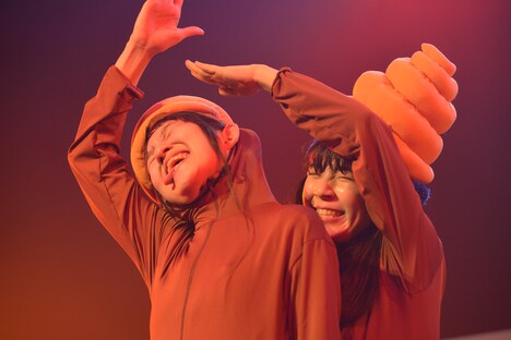 大便になった生ハムと焼うどん。